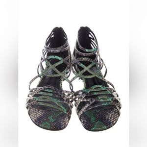 HERMÈS Python Cage Sandle Size: 6 (36)